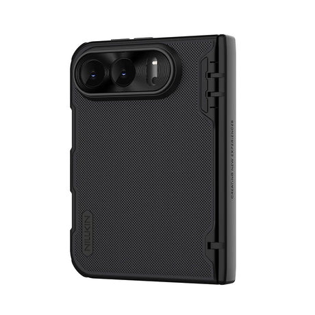 Husa de protectie Nillkin Super Frosted Shield Fold Magnetic compatibil cu iPhone Duo, Negru