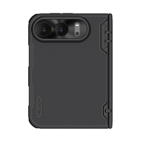 Husa de protectie Nillkin Super Frosted Shield Fold Magnetic compatibil cu iPhone Duo, Negru