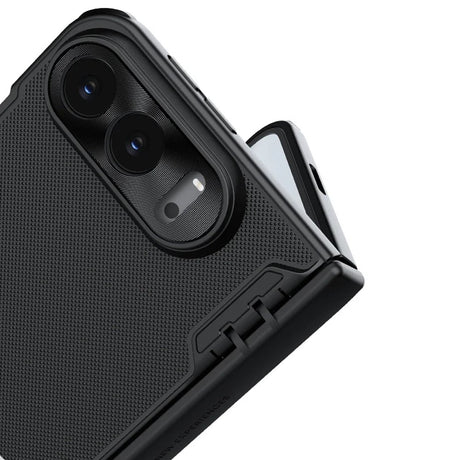 Husa de protectie Nillkin Super Frosted Shield Fold Magnetic compatibil cu iPhone Duo, Negru