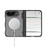 Husa de protectie Nillkin Super Frosted Shield Fold Magnetic compatibil cu iPhone Duo, Negru Transparent