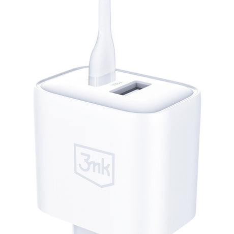 Incarcator 3mk DualCharge, USB QC 3.0 / Type-C PD3.0, 20W, Alb