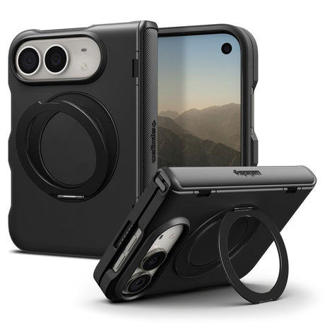 Husa de protectie Spigen Slim Armor Pro S compatibil cu iPhone Duo, Negru