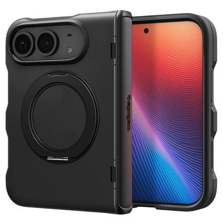 Husa de protectie Spigen Slim Armor Pro S compatibil cu iPhone Duo, Negru