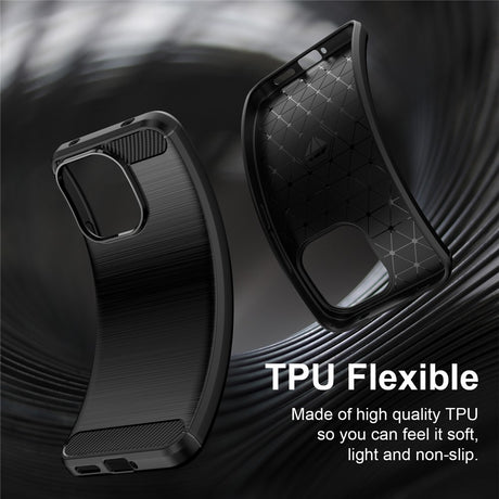 Husa de protectie Techsuit Carbon Silicone compatibil cu Xiaomi Redmi 17C 5G, Albastru