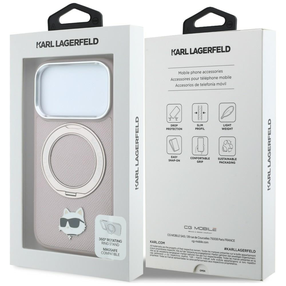 Husa de protectie Karl Lagerfeld compatibil cu iPhone 18 Pro / iPhone 17 Pro, Alb