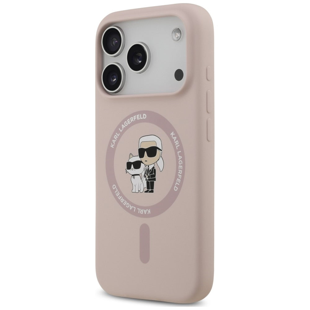 Husa de protectie Karl Lagerfeld compatibil cu iPhone 18 Pro / iPhone 17 Pro, Roz
