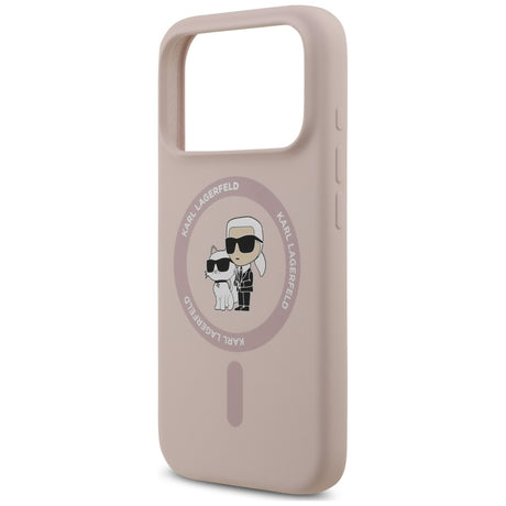 Husa de protectie Karl Lagerfeld compatibil cu iPhone 18 Pro / iPhone 17 Pro, Roz