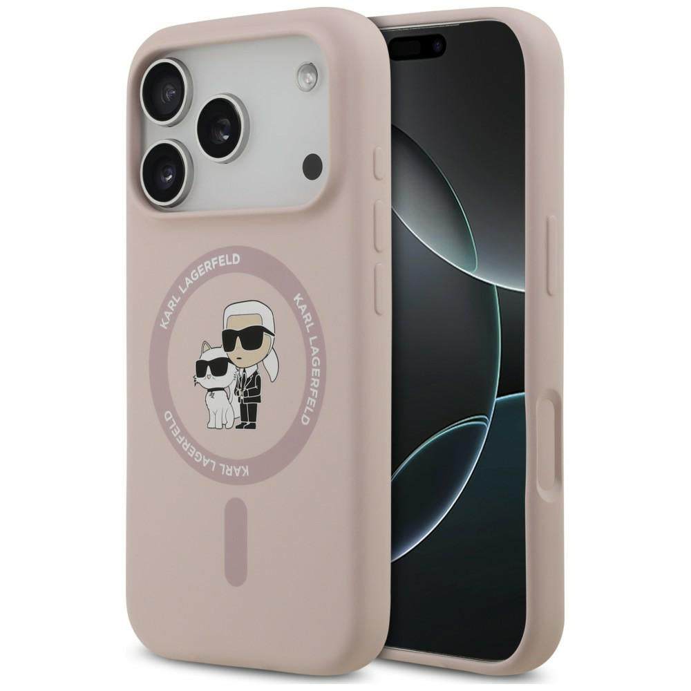 Husa de protectie Karl Lagerfeld compatibil cu iPhone 18 Pro Max / iPhone 17 Pro Max, Roz