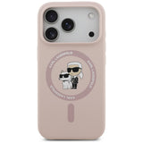 Husa de protectie Karl Lagerfeld compatibil cu iPhone 18 Pro Max / iPhone 17 Pro Max, Roz