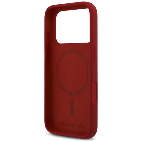 Husa de protectie Karl Lagerfeld compatibil cu iPhone 17 Pro / iPhone 18 Pro, Roșu