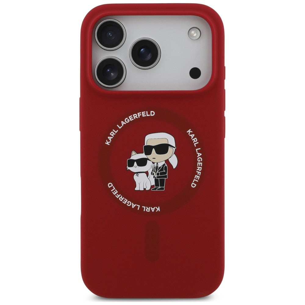 Husa de protectie Karl Lagerfeld compatibil cu iPhone 18 Pro Max / iPhone 17 Pro Max, Roșu