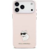 Husa de protectie Karl Lagerfeld compatibil cu iPhone 18 Pro Max / iPhone 17 Pro Max, Roz