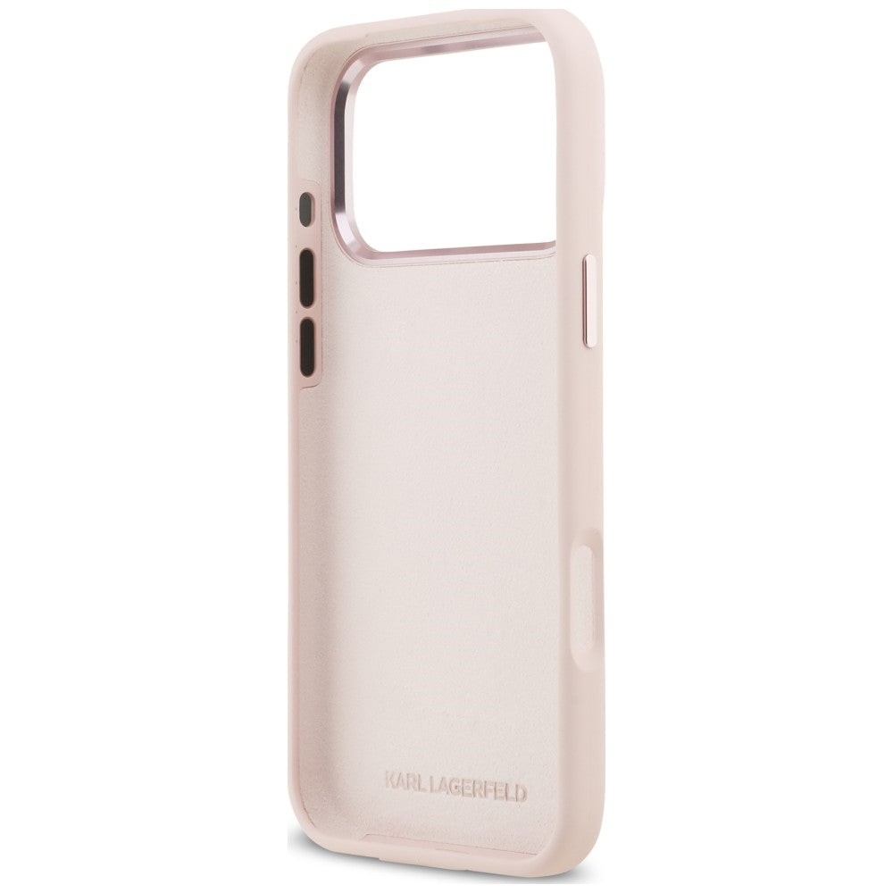 Husa de protectie Karl Lagerfeld compatibil cu iPhone 18 Pro Max / iPhone 17 Pro Max, Roz