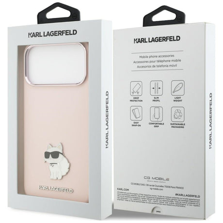 Husa de protectie Karl Lagerfeld compatibil cu iPhone 18 Pro Max / iPhone 17 Pro Max, Roz