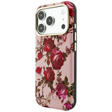 Husa de protectie Guess Blossom Roses Print compatibil cu iPhone 17 Pro Max / iPhone 18 Pro Max, Roz
