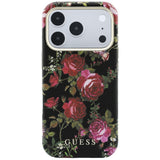 Husa de protectie Guess Blossom Roses Print compatibil cu iPhone 18 Pro Max / iPhone 17 Pro Max, Negru