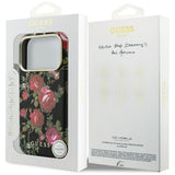 Husa de protectie Guess Blossom Roses Print compatibil cu iPhone 18 Pro Max / iPhone 17 Pro Max, Negru