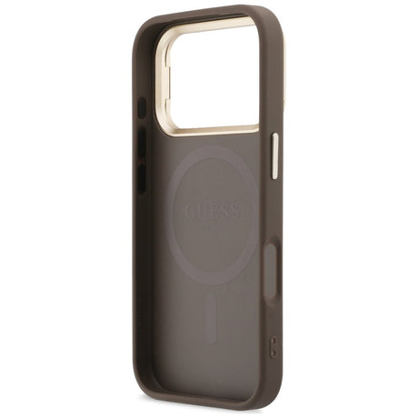 Husa de protectie Guess compatibil cu iPhone 17 Pro Max / iPhone 18 Pro Max, Maro