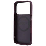 Husa de protectie Guess Hardcase Triangle Logo compatibil cu iPhone 18 Pro Max / iPhone 17 Pro Max, Bordo
