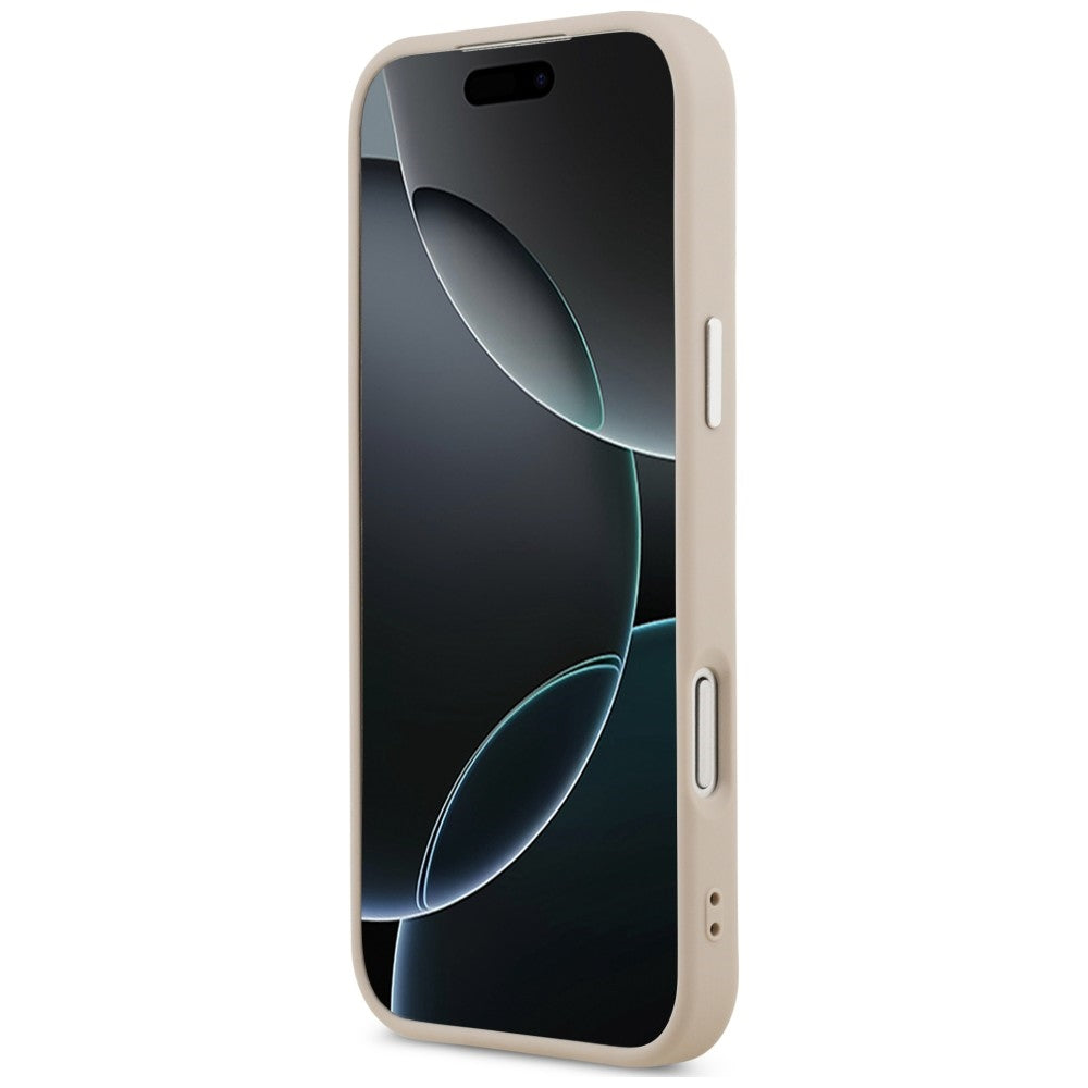 Husa de protectie Guess Hardcase Triangle Logo compatibil cu iPhone 18 Pro Max / iPhone 17 Pro Max, Roz