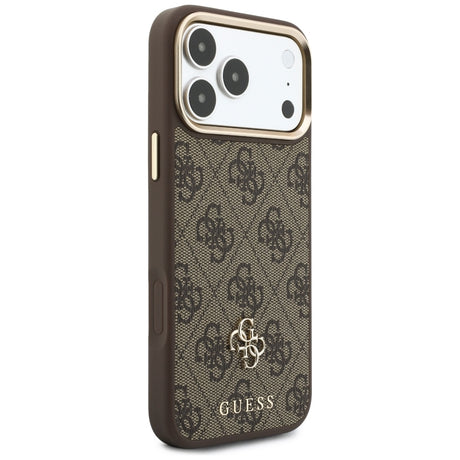 Husa de protectie Guess Hardcase 4G compatibil cu iPhone 18 Pro / iPhone 17 Pro, Maro