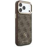 Husa de protectie Guess Hardcase 4G compatibil cu iPhone 17 Pro Max / iPhone 18 Pro Max, Maro