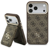 Husa de protectie Guess Hardcase 4G compatibil cu iPhone 17 Pro Max / iPhone 18 Pro Max, Maro
