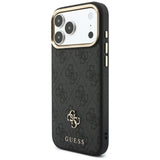 Husa de protectie Guess Hardcase 4G compatibil cu iPhone 17 Pro / iPhone 18 Pro, Negru