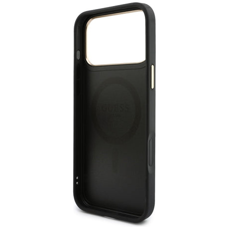 Husa de protectie Guess Hardcase 4G compatibil cu iPhone 18 Pro Max / iPhone 17 Pro Max, Negru
