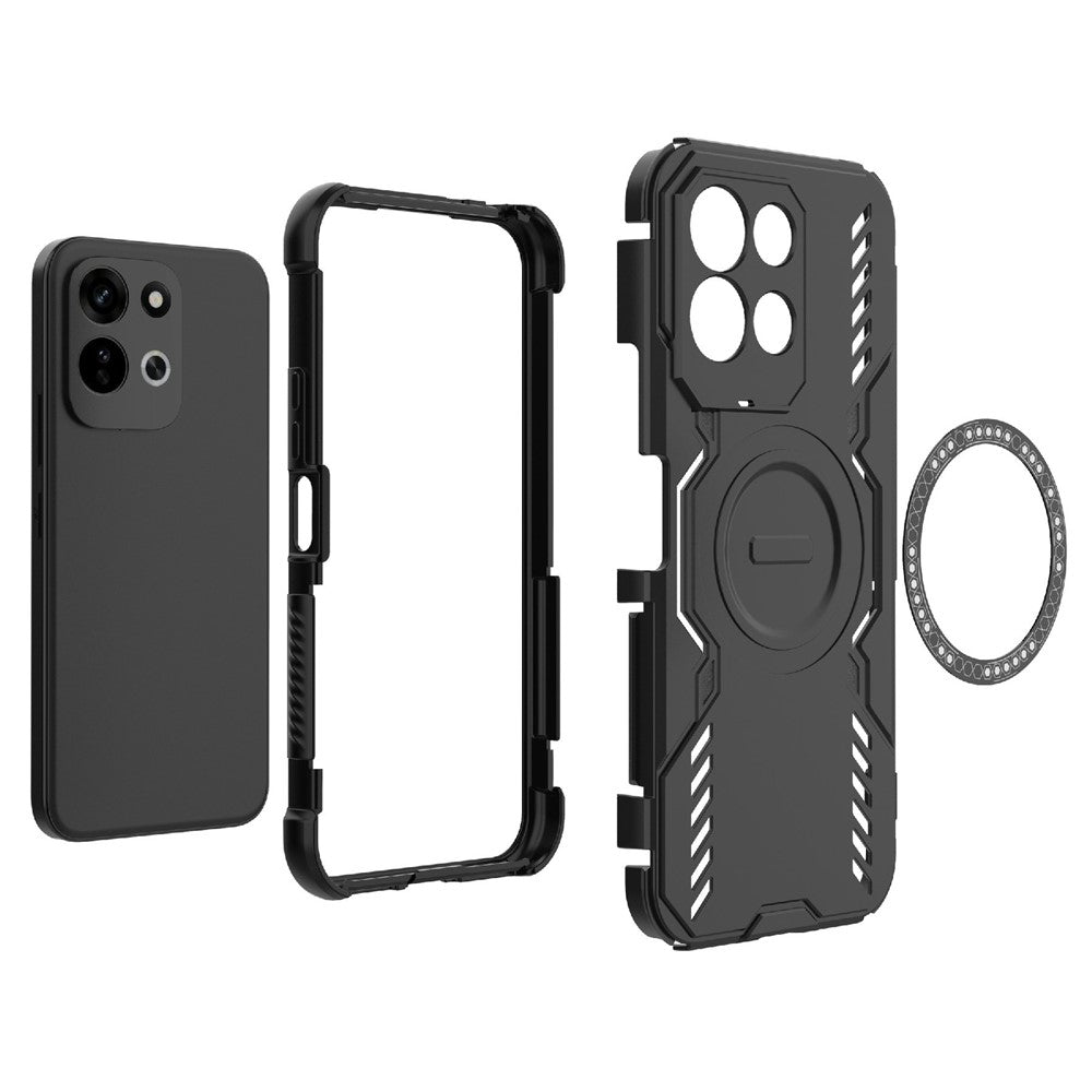 Husa de protectie Techsuit ArmorMag compatibil cu Xiaomi Redmi 17 4G / Redmi 17 5G, Negru