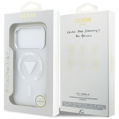 Husa de protectie Guess IML compatibil cu iPhone 18 Pro Max / iPhone 17 Pro Max, Transparent