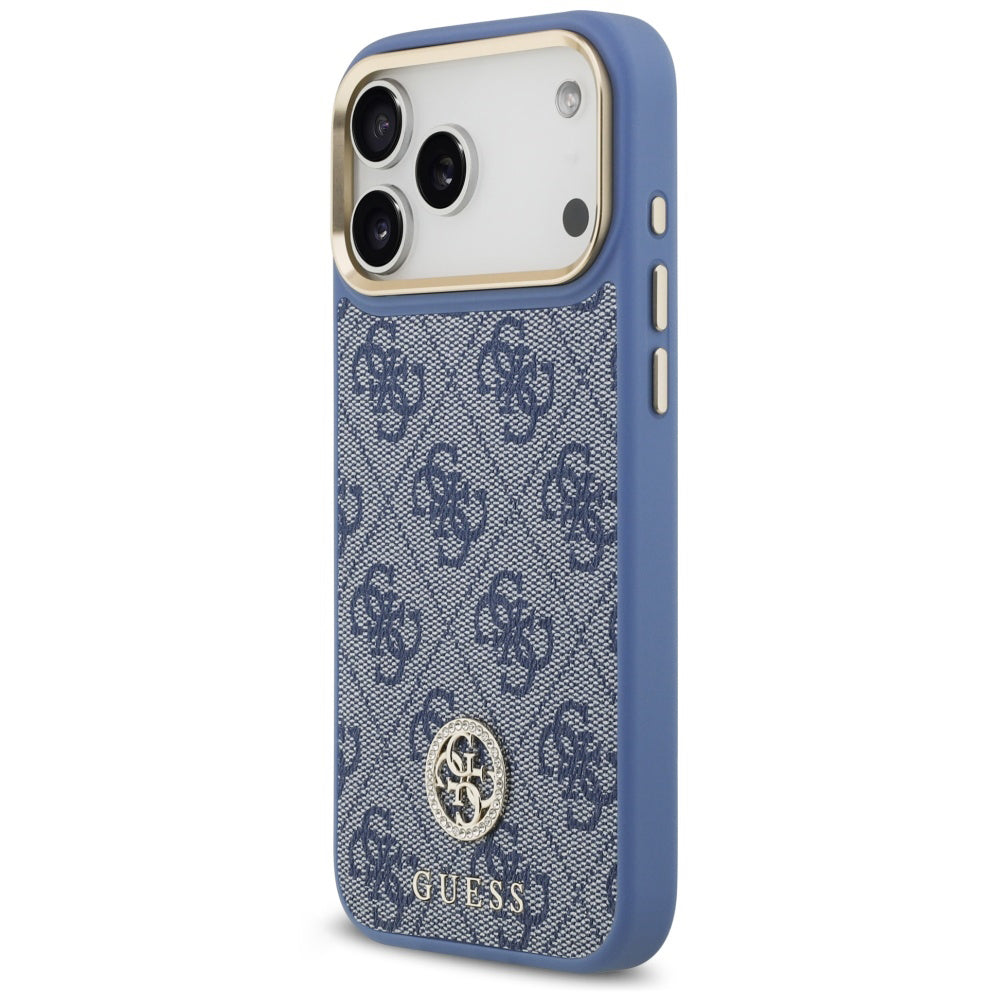 Husa de protectie Guess Hardcase 4G compatibil cu iPhone 17 Pro Max / iPhone 18 Pro Max, Albastru
