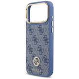 Husa de protectie Guess Hardcase 4G compatibil cu iPhone 17 Pro Max / iPhone 18 Pro Max, Albastru