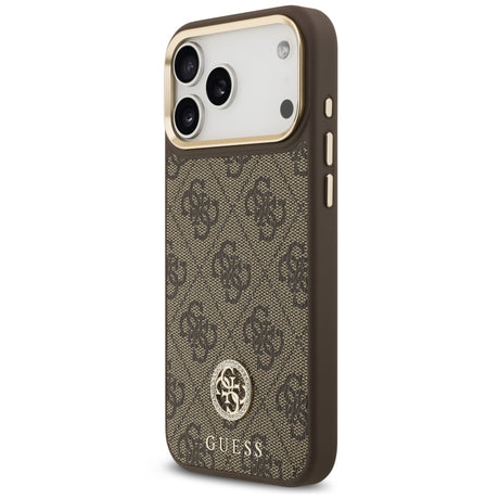 Husa de protectie Guess Hardcase 4G compatibil cu iPhone 18 Pro Max / iPhone 17 Pro Max, Maro