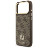 Husa de protectie Guess Hardcase 4G compatibil cu iPhone 18 Pro Max / iPhone 17 Pro Max, Maro