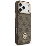Husa de protectie Guess Hardcase 4G compatibil cu iPhone 18 Pro Max / iPhone 17 Pro Max, Maro
