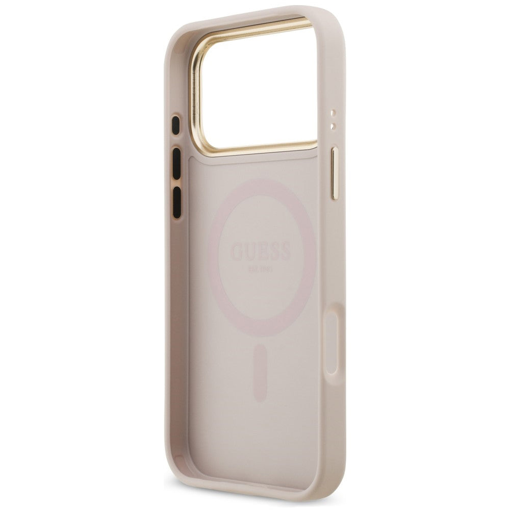 Husa de protectie Guess Hardcase 4G compatibil cu iPhone 18 Pro Max / iPhone 17 Pro Max, Roz