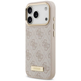 Husa de protectie Guess Hardcase 4G compatibil cu iPhone 18 Pro / iPhone 17 Pro, Roz