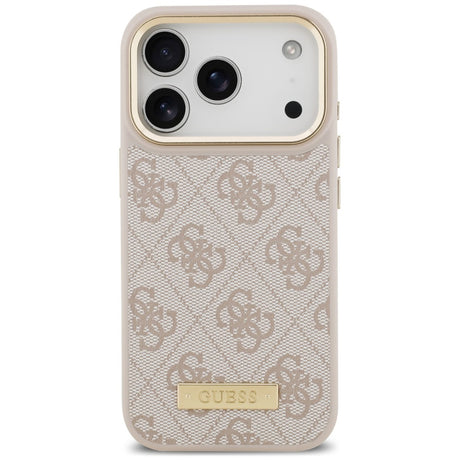 Husa de protectie Guess Hardcase 4G compatibil cu iPhone 18 Pro / iPhone 17 Pro, Roz