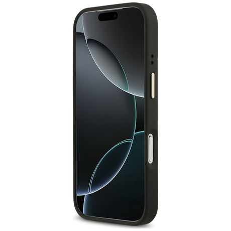 Husa de protectie Guess Hardcase 4G Logo Plate compatibil cu iPhone 18 Pro Max / iPhone 17 Pro Max, Negru