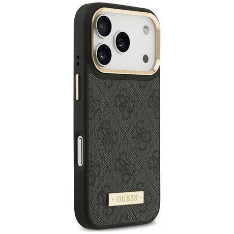 Husa de protectie Guess Hardcase 4G compatibil cu iPhone 18 Pro / iPhone 17 Pro, Negru