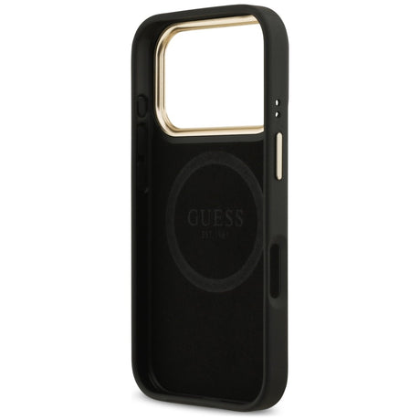 Husa de protectie Guess Hardcase 4G compatibil cu iPhone 18 Pro / iPhone 17 Pro, Negru
