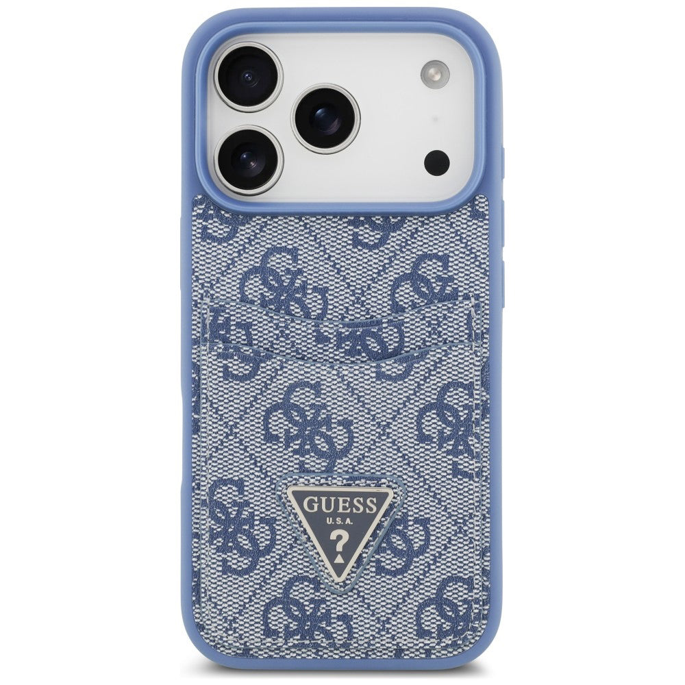 Husa de protectie Guess Hardcase 4G compatibil cu iPhone 18 Pro / iPhone 17 Pro, Albastru