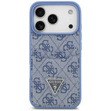 Husa de protectie Guess Hardcase 4G compatibil cu iPhone 18 Pro / iPhone 17 Pro, Albastru