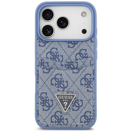 Husa de protectie Guess Hardcase 4G compatibil cu iPhone 18 Pro / iPhone 17 Pro, Albastru