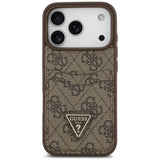 Husa de protectie Guess Hardcase 4G compatibil cu iPhone 18 Pro / iPhone 17 Pro, Maro