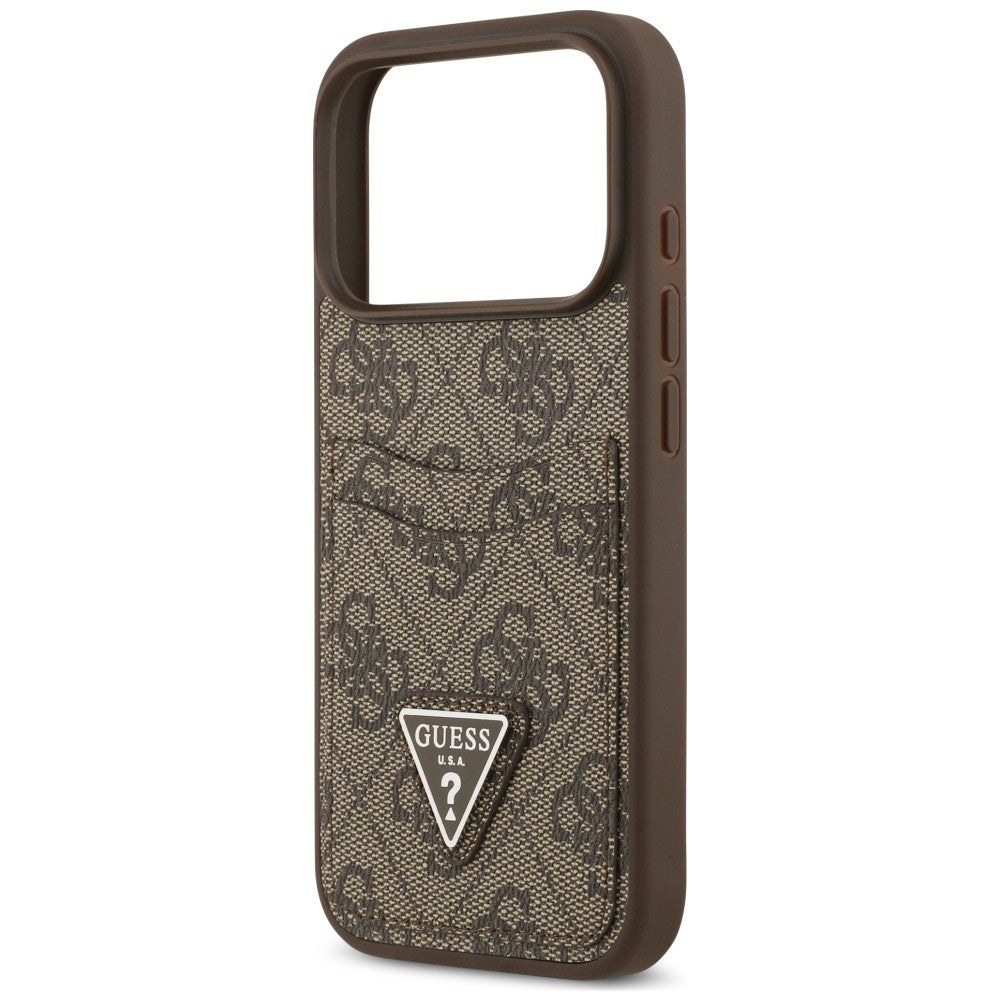 Husa de protectie Guess Hardcase 4G compatibil cu iPhone 18 Pro / iPhone 17 Pro, Maro
