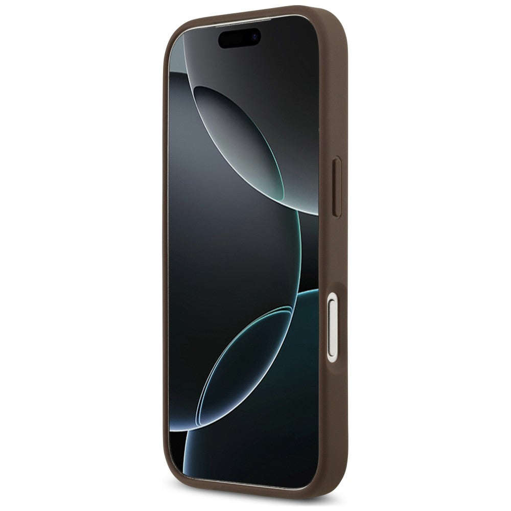 Husa de protectie Guess Hardcase 4G compatibil cu iPhone 18 Pro / iPhone 17 Pro, Maro