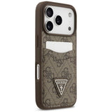 Husa de protectie Guess Hardcase 4G compatibil cu iPhone 18 Pro Max / iPhone 17 Pro Max, Maro