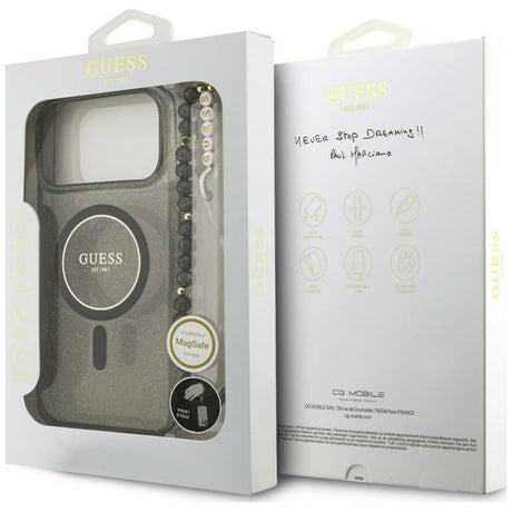 Husa de protectie Guess compatibil cu iPhone 18 Pro / iPhone 17 Pro, Negru